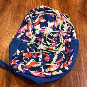 Under Armour Abstract Blue and Pink Backpack
